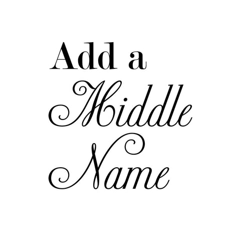 Add Middle Name